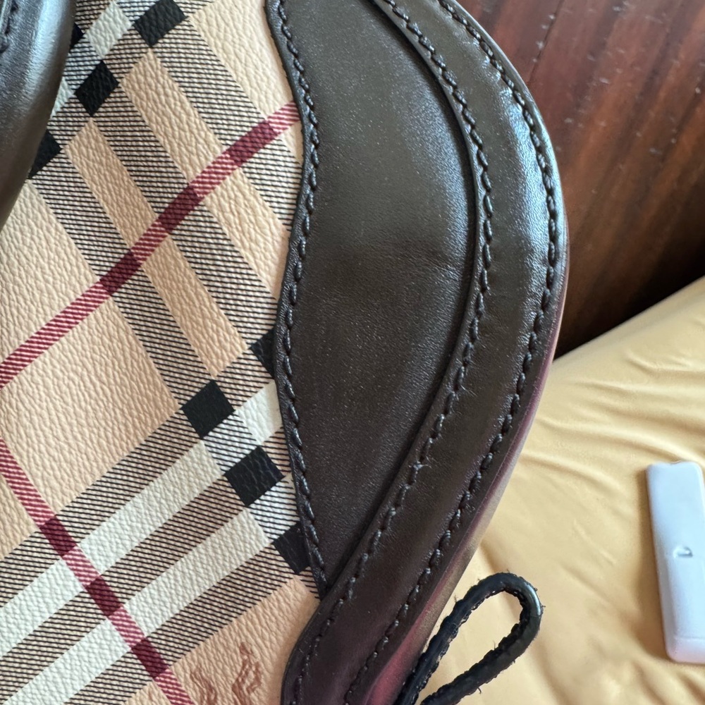 Burberry Classic Checkered Bag and wallet set. Very old No proof of authenticity - Picture 7 of 16